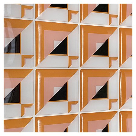 Pastilha Adesiva Ilusão 3 D Kit 4 Placas Adesivo 3M