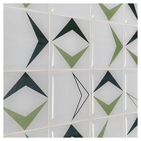 Pastilha Adesiva Quadrada Setas Kit 4 Placas Adesivo 3M