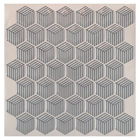 Pastilha Adesiva Resinada Colmeia Cubo Kit 4 Placas 3M