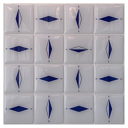 Pastilha Adesiva Quadrada Náutico Kit 4 Placas 3 M