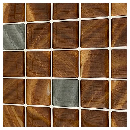 Pastilha Adesiva Quadrada Marte Kit 4 Placas Adesivo 3M