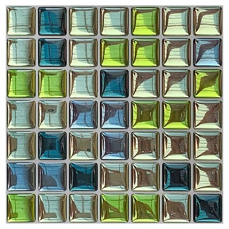 Pastilha Adesiva Mini Cristal Verde Kit 4 Placas Adesivo 3M