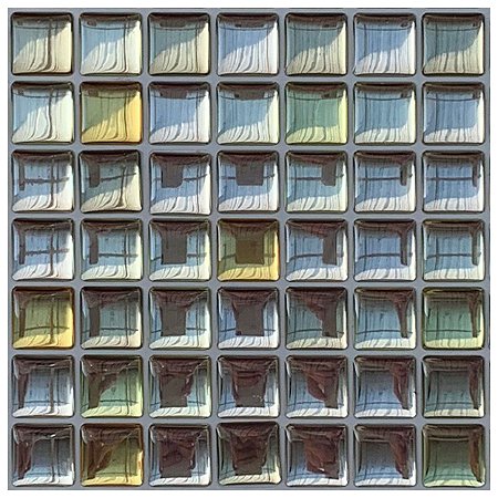Pastilha Adesiva Mini Glass Ouro Kit 4 Placas Adesivo 3M