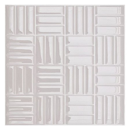 Pastilha Adesiva Baguete Branca Kit 4 Placas 3 M