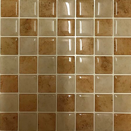 Pastilha Adesiva Resinada Granito Bege Kit 4 Placas 3 M
