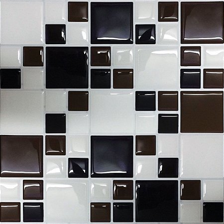 Pastilha Adesiva Miscelânea Marrom Café Kit 4 Placas 3M