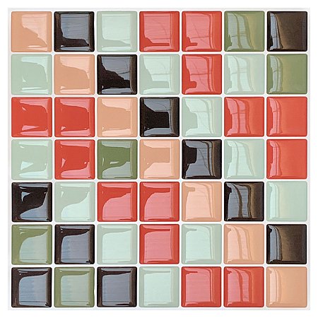 Pastilha Adesiva Resinada Colorida Kit 4 Placas Adesivo 3 M
