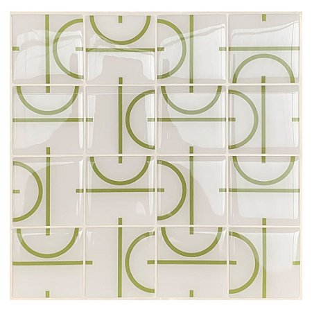 Pastilha Adesiva Resinada Decorada Flores Kit 4 Placas Adesivo 3 M