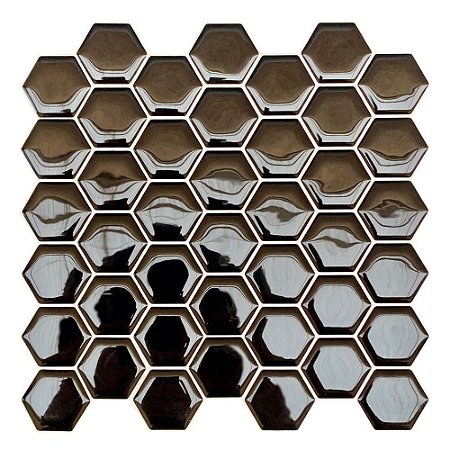 Pastilha Adesiva Resinada Colmeia Preto Kit 4 Placas 3M