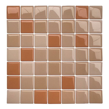 Pastilha Adesiva Resinada Laranja Escuro Kit 4 Placas Adesivo 3 M