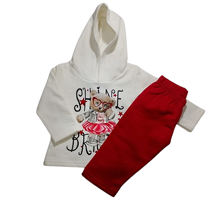 Conjunto moletom bebê menina Tam M