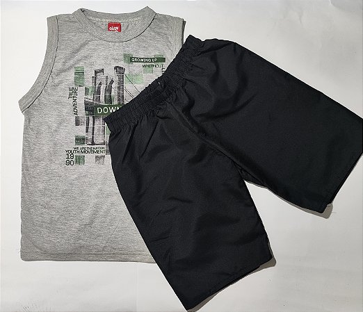 Conjunto menino infantil com shorts Tam 8