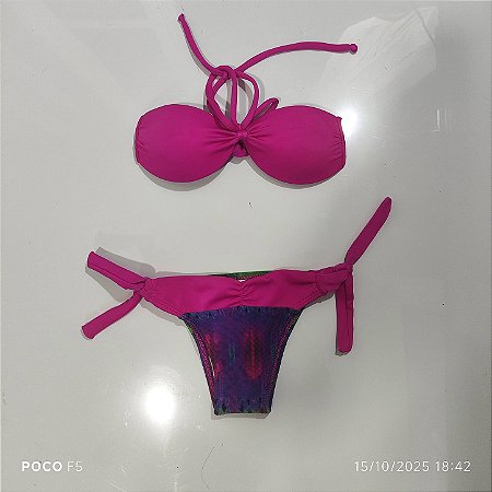 Biquíni Juvenil Rosa Chiclete para Meninas