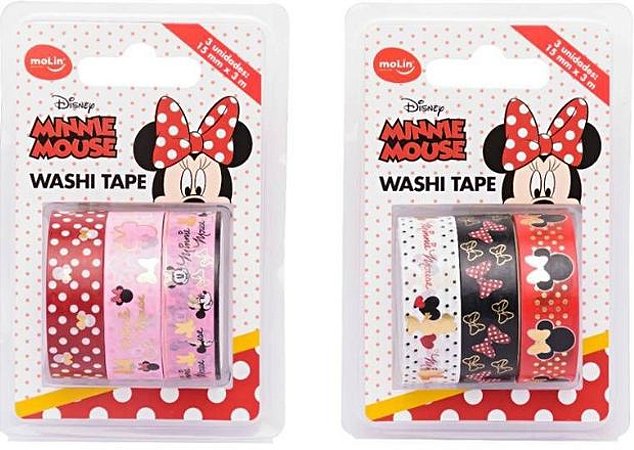 Washi Tape Minnie Mouse - 3 un - Molin