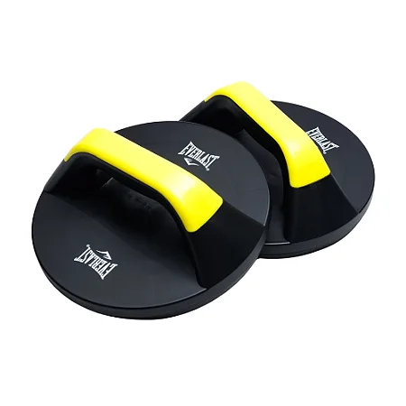 Apoio Para Flexão Giratório Everlast Preto/Amarelo