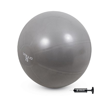 Bola Suiça Pilates e Yoga com bomba 75 cm - Vollo