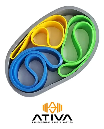 Kit 4 Tensões Faixa Elástica Rubber Band Academia Prottector