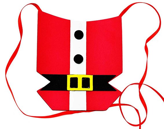Gravata pet Natal  Roupa Papai Noel eva 10 unidades