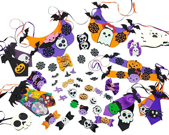 Kit halloween pet 170 unidades