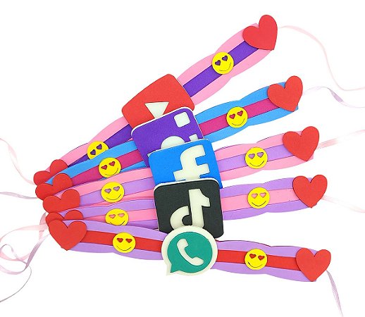 10 Gargantilhas Midia Social Lacinho Eva Pet cao gato