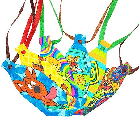 Gravata sublimada pet Scooby Doo cetim