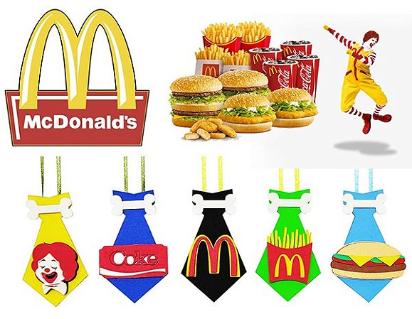 Gravata pet Mc Donalds eva
