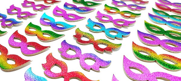 Adesivo pet carnaval fashion eva