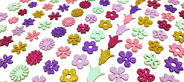 Adesivos pet Flores eva