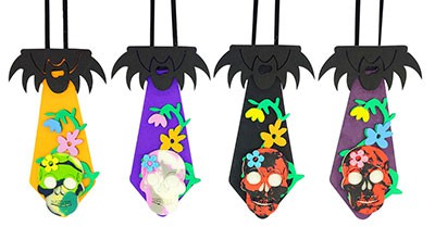 Gravata mexicana halloween eva