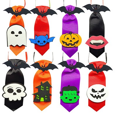 Gravata gorgurão halloween