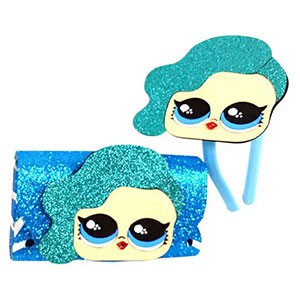 Kit tiara bolsa boneca LOL eva