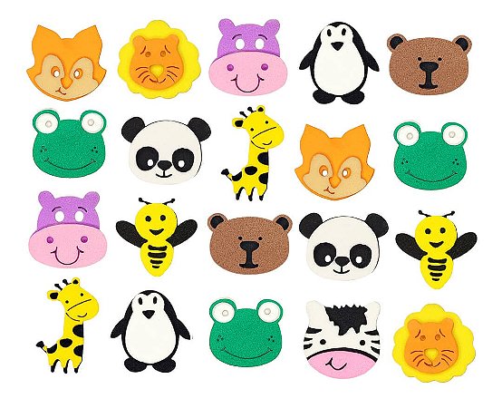 Adesivos pet animais fazendinha eva