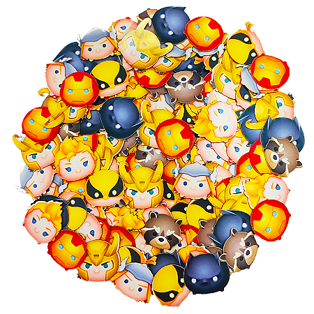 Adesivo pet Stickers Super Heróis II