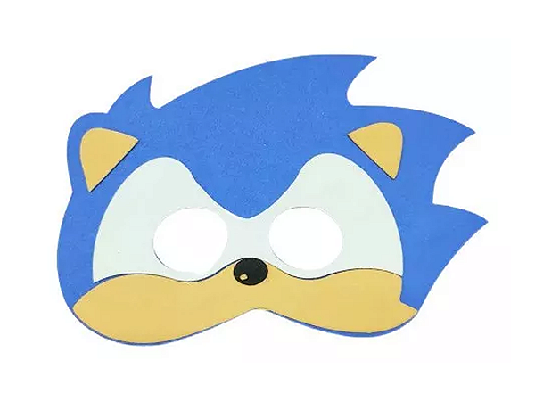 Fantasia Sonic Azul Infantil Original com Máscara