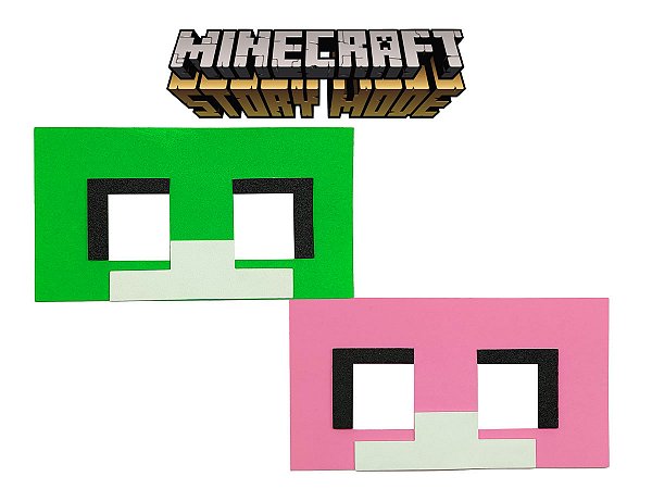Máscara fantasia Minecraft eva