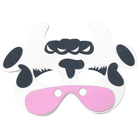 Máscara fantasia Animais VACA e.v.a  1 unidade.