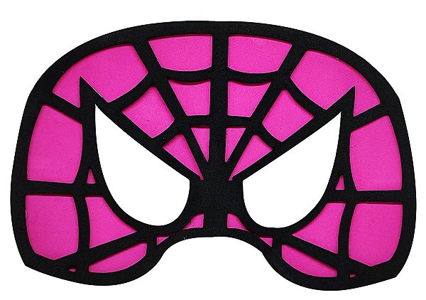 Máscara Fantasia Mulher Aranha eva  1 unidades.