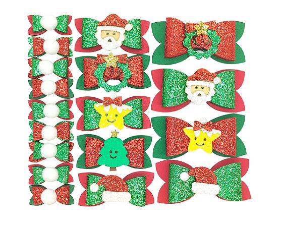 Laço adesivo pet Natal eva