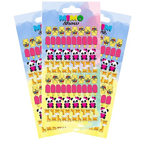 Adesivo Pet Cartelas Cão e Gato Pet Shop Piercing C2