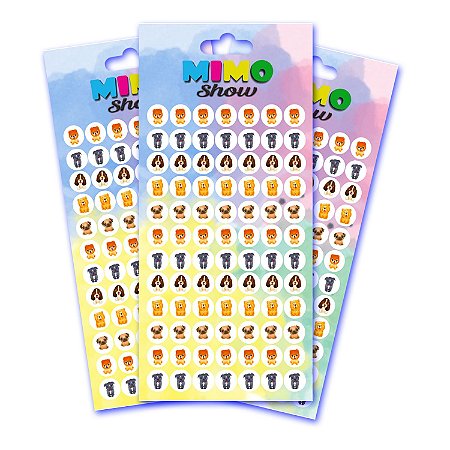 Adesivo Pet Cartelas Cão e Gato Pet Shop Piercing C13