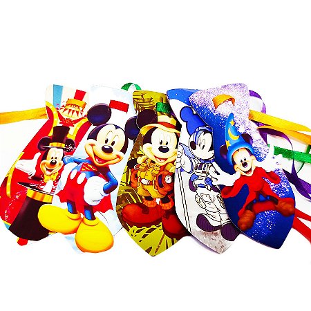 30 Gravatinhas Mickey Mouse Pet Shop Cão e Gato Banho Tosa
