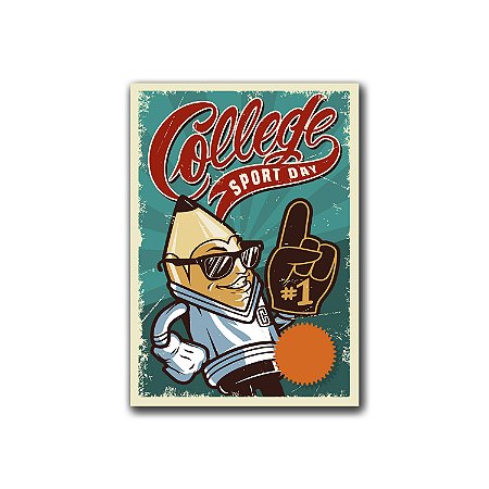 Quadro Placa Decoração MDF Tam A4 Parede Retrô Sala Quarto