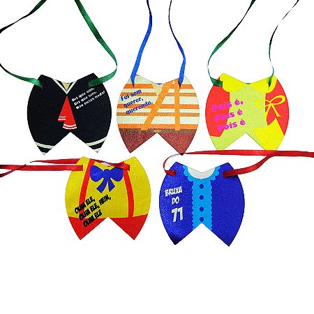 Kit 10 Gargantilha Gravatinha Smoking Pet Shop Personagens