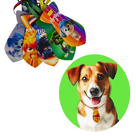 50 Gravatinha EVA Pet Cão e Gato Personagens DivertidaMimo P