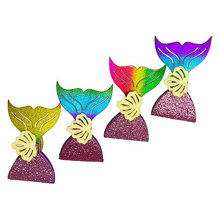 Kits Laços Sereia P Decoração Pet  Acessórios Cachorro e Gato