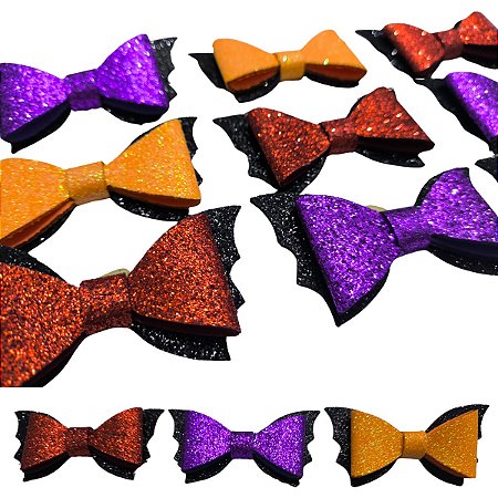 Kit 20 laço lacinhos Asa de Morceguinho G pet cães gatos