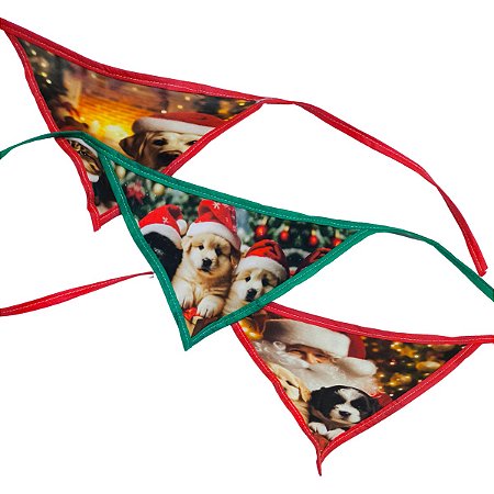 10 bandanas G NATAL 3 Pet shop Banho e Tosa Cão e gato