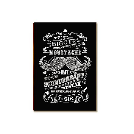 Placa MDF Barbearia Rústica Decorativa Parede Tam A4 BR10