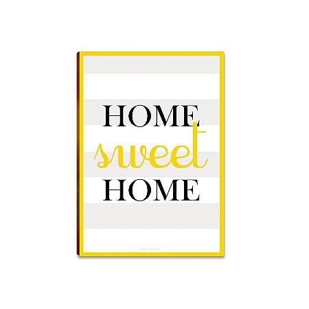 Placa MDF Home Sweet Home Decorativa para Parede DC17