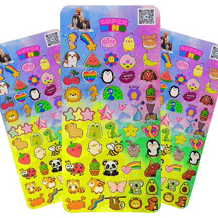 Adesivo Pet 3D Aplique Sticker Pet Banho  Super Cola 50 Und